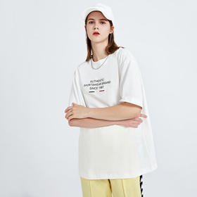 Kappa卡帕短袖情侣男女字母印花运动T恤休闲半袖圆领上衣K0CX2TD23V