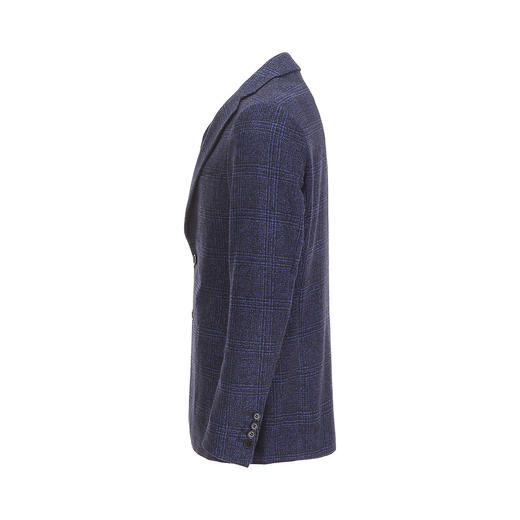 布兰施轻奢商务修身格纹经典羊毛西服 商品图1