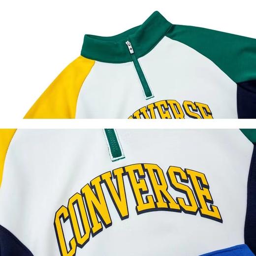 Converse童装秋冬新款男女童休闲半拉链套头加绒卫衣CV2242172 商品图2