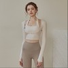 带胸垫瑜伽服套装女秋冬款洋气跑步运动T恤长袖速干健身上衣外穿 商品缩略图1