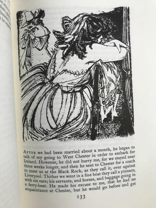 笛福《摩尔·弗兰德斯》 配多幅插图 精装16开带书匣 商品图5