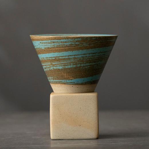 创意咖啡杯子日式复古粗陶拿铁拉花杯家用陶瓷下午茶杯马克杯水杯 商品图6