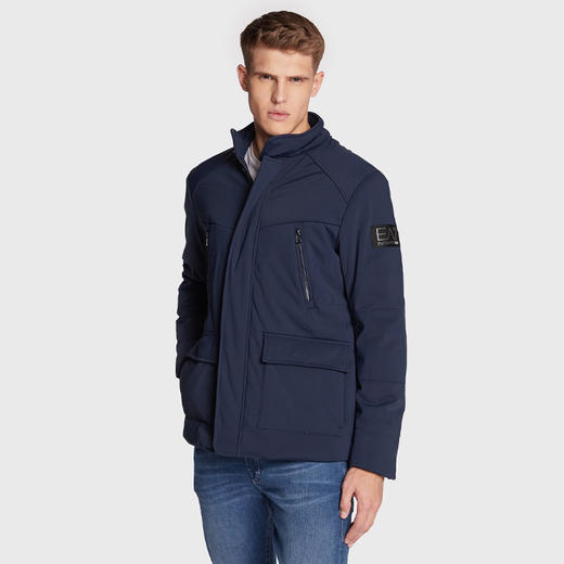 EMPORIO ARMANI EA7 阿玛尼 男士金属字母徽标夹克外套 蓝色 6LPB30 PNR2Z 1554 商品图0