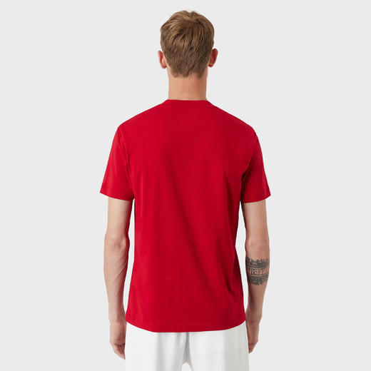 EMPORIO ARMANI 阿玛尼 男士棉质字母徽标印花圆领短袖T恤 红色 8N1TN5 1JPZZ 0343 商品图2