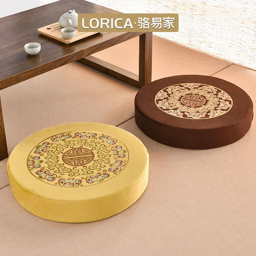 中式蒲团坐垫地上懒人榻榻米坐垫圆形打坐禅修垫久坐地垫 商品图8
