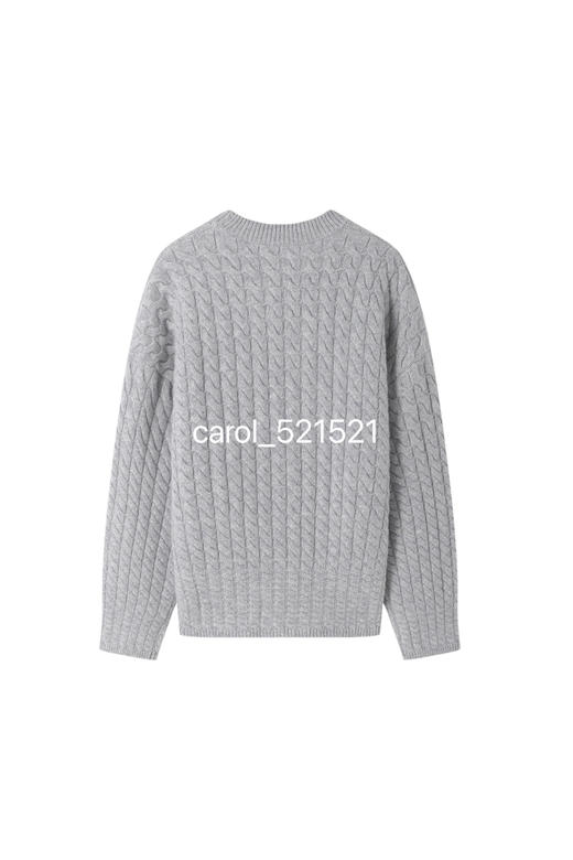 捡漏无标纯原 TH Lana Cash 2 Scuipted TNK 扭花羊绒针织衫 商品图7