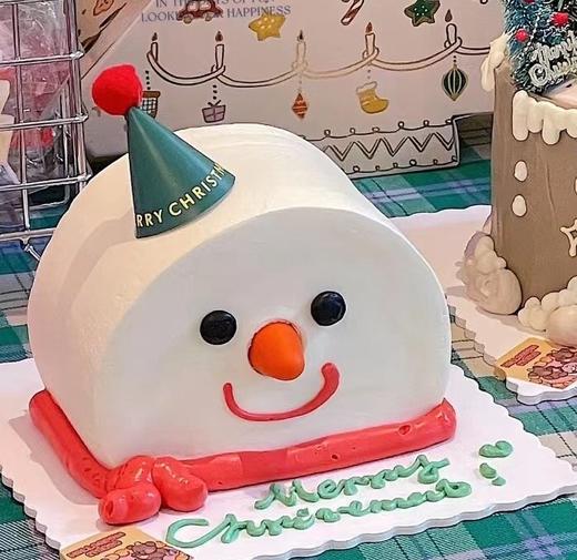 圣诞节圣诞雪人头蛋糕-低糖处理无添加 商品图1