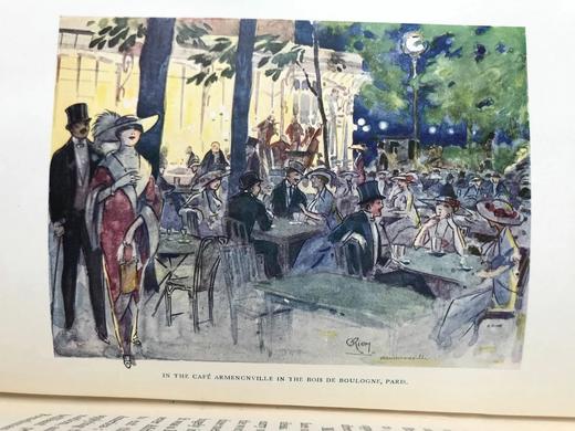 1915年 法国风物志 32幅精美彩色插图 漆布精装32开 商品图7