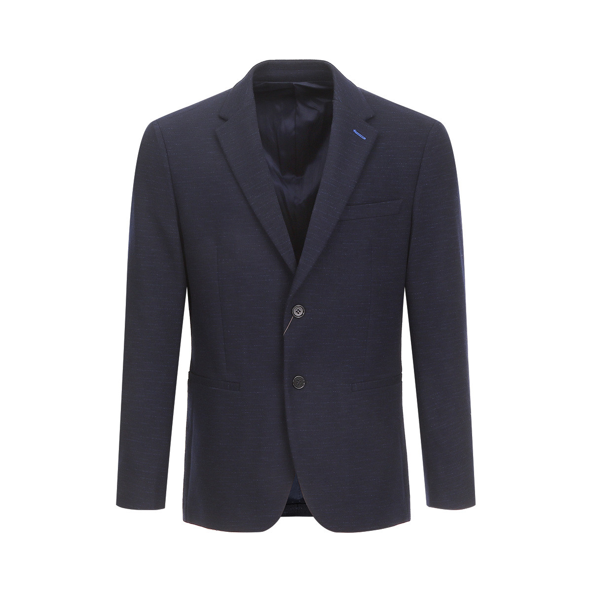 布兰施轻奢简约翻领单西百搭纯色男士西服