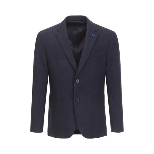 布兰施轻奢简约翻领单西百搭纯色男士西服 商品图0