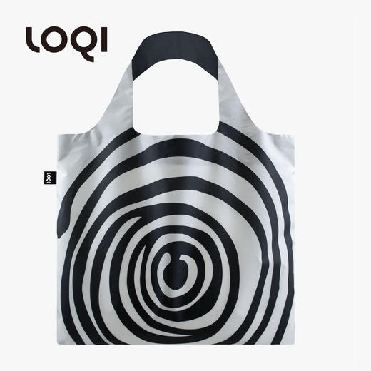 德国LOQI 博物馆系列 黑色螺旋LB.SB 时尚艺术环保万用袋 折叠大容量单肩手提购物袋承重40斤防泼水 路易斯·布尔乔亚 商品图0