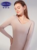 安莉芳专柜新品打底上衣女宽松长袖V领舒适打底衫秋季简约ED00263 商品缩略图0