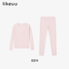 likeuu儿童睡衣套装女童秋衣秋裤囡囡桃天然无印染肌底衣新款LC1132011ZY 商品缩略图4