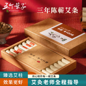 五个叶子新款【手工艾条】3年陈精品陈年蕲艾【6支装】