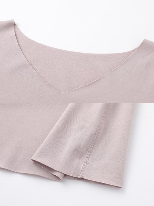 安莉芳专柜新品打底上衣女宽松长袖V领舒适打底衫秋季简约ED00263 商品图4