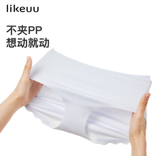 likeuu少女无尺码小小浪花内裤女童青春发育期抗菌内裤单条装ZY 商品图2