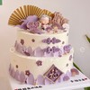 送女士长辈喜庆双层祝寿蛋糕-低糖处理无添加 商品缩略图2
