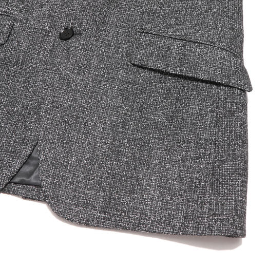 布兰施轻奢商务花灰色绅士经典羊毛西装 商品图5