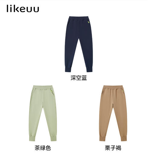 ubras旗下likeuu儿童卫裤男女中大童休闲裤子2022秋冬新款 商品图4