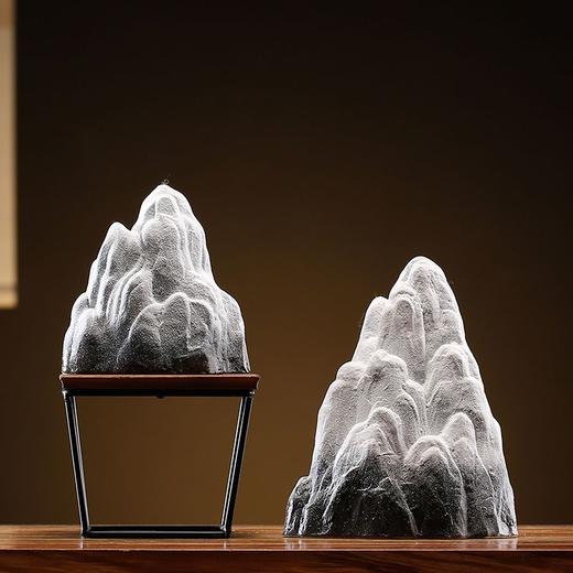 新中式禅意水族鱼缸造景假山陶瓷摆件大中小号桌面景观沙盘装饰品 商品图3