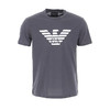 EMPORIO ARMANI 阿玛尼 男士棉质徽标印花圆领短袖T恤 深灰色 8N1TN5 1JPZZ 0686 商品缩略图0