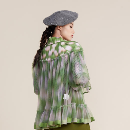 MIIDII谜底2022春新款复古甜酷感100%羊毛贝雷帽礼帽女221MQ0411 商品图3