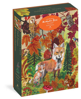 秋日狐狸 1000片艺术拼图生日礼物 英文原版 Nathalie Lete: Fall Foxes Puzzle