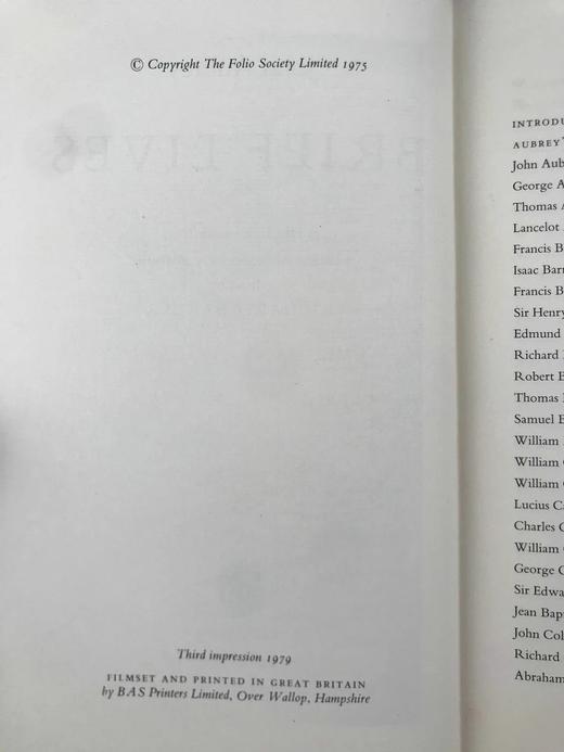 约翰·奥布雷《英国名人小传》 配肖像插图 精装16开带书匣 商品图3