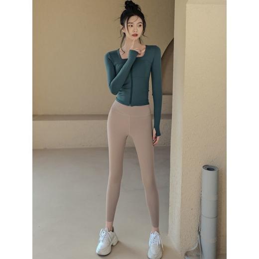 运动外套女秋冬新款修身显瘦可单穿瑜伽上衣跑步训练长袖健身衣女 商品图5