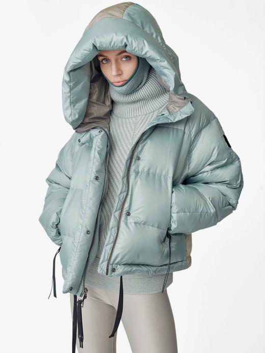 Holden - W SHORT DOWN PUFFER - SLATE GRAY - 女装 - 滑雪夹克 - 灰色 商品图1