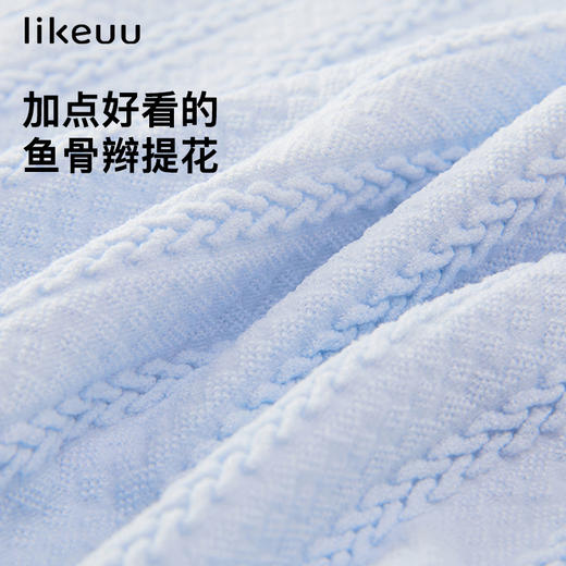 【低至5折】likeuu女童内裤少女法式鱼骨辫一体织无尺码内裤女孩 商品图1