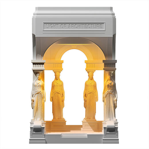 雅典圣殿原创建筑香薰融蜡灯卧室床头可调光夜灯计礼物氛围灯 商品图4