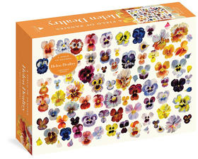 一片紫罗兰 1000片艺术拼图生日礼物 英文原版 A Field of Pansies 1 000-Piece Puzzle