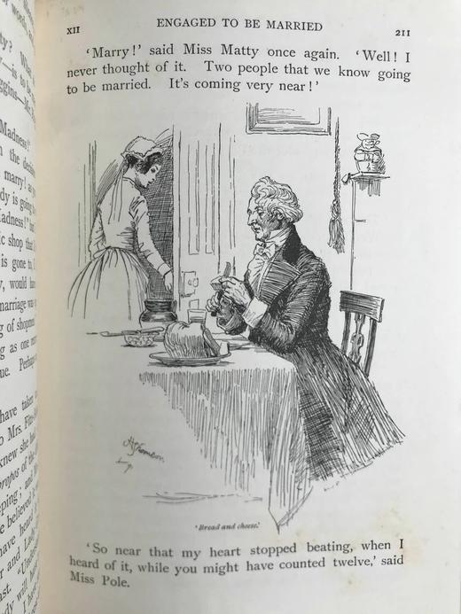 1898年 盖斯凯尔夫人《克兰福德》 休·汤姆森近百幅插图 漆布精装32开 商品图7