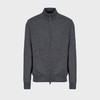 EMPORIO ARMANI 阿玛尼 男士羊毛拉链针织开衫 深灰色 8N1MUZ 1MJXZ 0631 商品缩略图0
