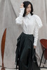 Ashlyn  白色collin羊腿袖尖领衬衫 商品缩略图1