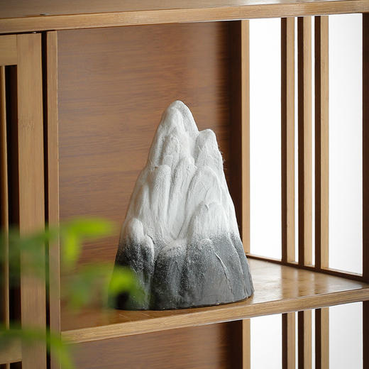 新中式禅意水族鱼缸造景假山陶瓷摆件大中小号桌面景观沙盘装饰品 商品图6