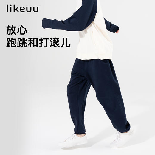 ubras旗下likeuu儿童卫裤男女中大童休闲裤子2022秋冬新款 商品图0