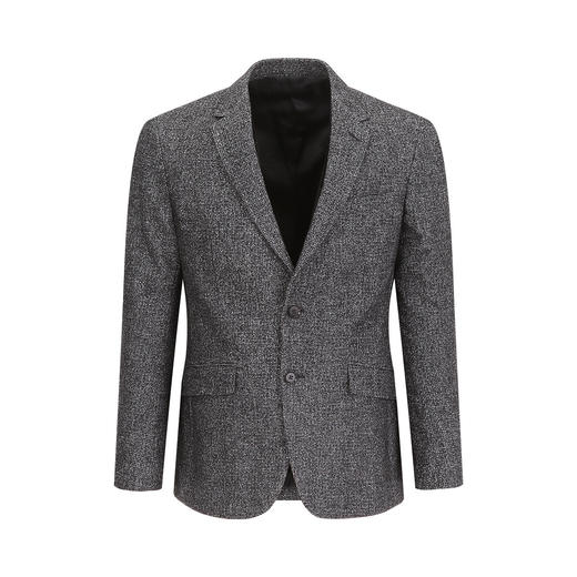 布兰施轻奢商务花灰色绅士经典羊毛西装 商品图0