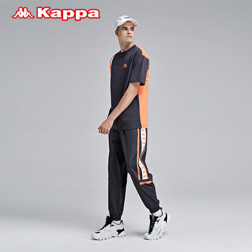 Kappa卡帕串标短袖2021新款男运动短袖休闲T恤夏季半袖K0B32TD65 商品图3