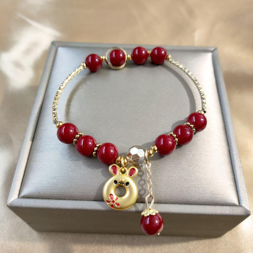 国潮2023新款兔年手链新年款红珠手链 ken10 商品图5