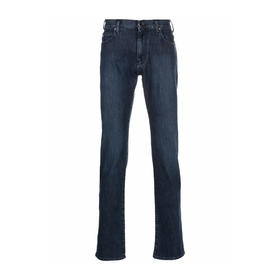 EMPORIO ARMANI 阿玛尼 男士棉质金属徽标休闲牛仔裤 蓝色 8N1J45 1D85Z 0942