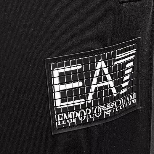 EMPORIO ARMANI EA7 阿玛尼 男士字母徽标贴花休闲运动裤 黑色 6LPP01 PJAHZ 1200 商品图2