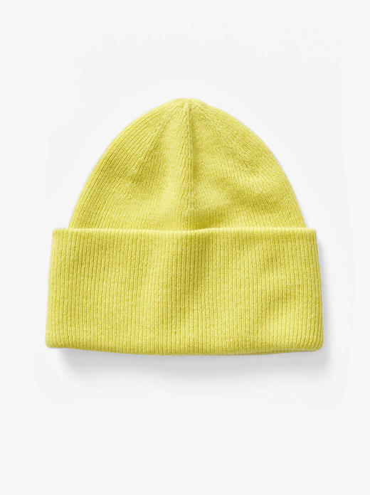 Holden - MERINO CUFF BENIE - MINERAL YELLOW - 女装 - 毛线帽 - 黄色 商品图1