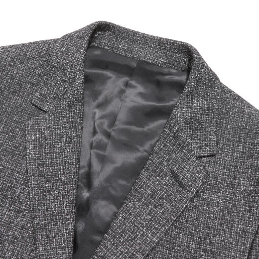 布兰施轻奢商务花灰色绅士经典羊毛西装 商品图3