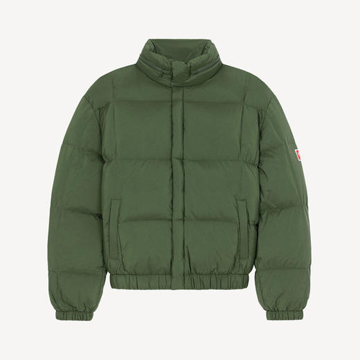 KENZO 高田贤三 男士徽标贴花四四方方的衬垫羽绒服 军绿色 FC65 OU133 9NC 51 商品图0