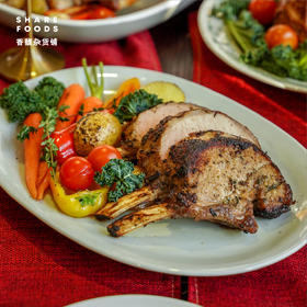 【圣诞节】烤黑毛猪肋排 1kg（附送专用酱汁+蔬菜包）