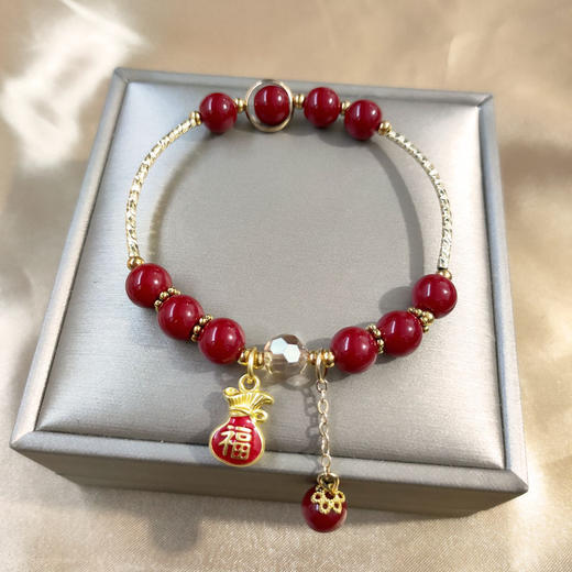 国潮2023新款兔年手链新年款红珠手链 ken10 商品图7