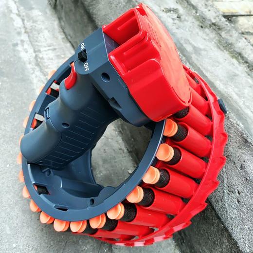 亲子游戏电动软弹枪可充电连发子弹手枪玩具加特林机枪EVA男孩礼物品 商品图1