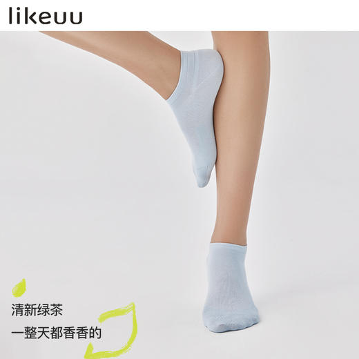 【老粉专属】likeuu透气防滑U型窗香香短筒袜 商品图1